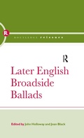 Cover: Later English Broadside Ballads - Routledge