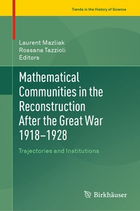 Abbildung von: Mathematical Communities in the Reconstruction After the Great War 1918-1928 - Birkhäuser