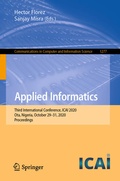 Cover: Applied Informatics - Springer