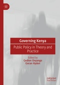 Cover: Governing Kenya - Palgrave Macmillan