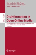 Cover: Disinformation in Open Online Media - Springer