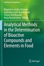 Cover: Analytical Methods in the Determination of Bioactive Compounds and Elements in Food - Springer