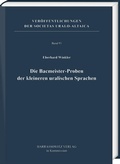 Cover: Die Bacmeister-Proben der kleineren uralischen Sprachen - Harrassowitz Verlag