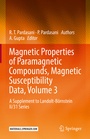 Cover: Magnetic Properties of Paramagnetic Compounds, Magnetic Susceptibility Data, Volume 3 - Springer