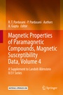 Cover: Magnetic Properties of Paramagnetic Compounds, Magnetic Susceptibility Data, Volume 4 - Springer