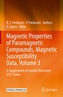 Cover: Magnetic Properties of Paramagnetic Compounds, Magnetic Susceptibility Data, Volume 3 - Springer