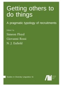 Cover: Getting others to do things - Studies in Diversity Linguistics  31