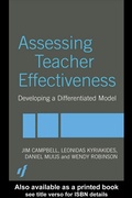 Cover: Assessing Teacher Effectiveness - Routledge