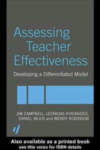 Enlarge image Cover: Assessing Teacher Effectiveness - Routledge