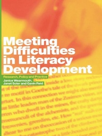 Enlarge image Cover: Meeting Difficulties in Literacy Development - Routledge