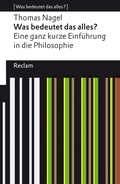 Cover: Was bedeutet das alles? - Reclam