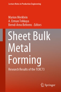 Enlarge image Cover: Sheet Bulk Metal Forming - Springer