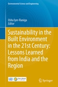 Cover: Sustainability in the Built Environment in the 21st Century: Lessons Learned from India and the Region - Springer