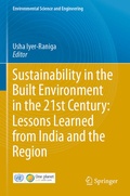Cover: Sustainability in the Built Environment in the 21st Century: Lessons Learned from India and the Region - Springer