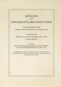 Cover: Regesten der Urkunden aus dem Archiv des Wiener B&uuml;rgerspitals 1401-1530 - Studien Verlag