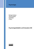 Cover: Psychologiedidaktik und Evaluation XIII - Shaker