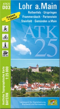 Abbildung von: ATK25-D03 Lohr a.Main (Amtliche Topographische Karte 1:25000) - Landesamt für Digitalisierung, Breitband und Vermessung, Bayern