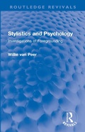 Cover: Stylistics and Psychology - Routledge