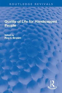 Abbildung von: Quality of Life for Handicapped People - Routledge