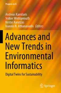Enlarge image Cover: Advances and New Trends in Environmental Informatics - Springer