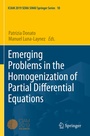 Cover: Emerging Problems in the Homogenization of Partial Differential Equations - Springer