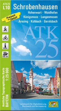 Abbildung von: ATK25-L10 Schrobenhausen (Amtliche Topographische Karte 1:25000) - Landesamt für Digitalisierung, Breitband und Vermessung, Bayern