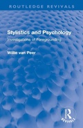 Cover: Stylistics and Psychology - Routledge