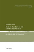 Cover: Historisches Lernen mit schriftlichen Quellen - Studien Verlag