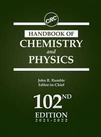 Abbildung von: CRC Handbook of Chemistry and Physics - CRC Press