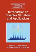 Cover: Introduction to Complex Variables and Applications - Cambridge University Press