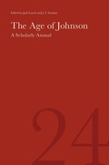 Cover: The Age of Johnson Volume 24 - Bucknell University Press,U.S.
