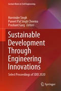 Cover: Sustainable Development Through Engineering Innovations - Springer