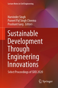 Enlarge image Cover: Sustainable Development Through Engineering Innovations - Springer