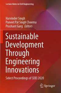 Enlarge image Cover: Sustainable Development Through Engineering Innovations - Springer