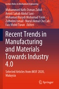 Cover: Recent Trends in Manufacturing and Materials Towards Industry 4.0 - Springer