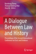 Cover: A Dialogue Between Law and History - Springer