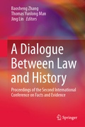 Cover: A Dialogue Between Law and History - Springer