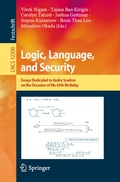 Cover: Logic, Language, and Security - Springer