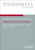 Cover: Writing Order and Emotion - Georg Olms Verlag