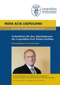 Cover: Gedenkfeier f&uuml;r den Altpr&auml;sidenten der Leopoldina Prof. Benno Parthier - Wissenschaftliche Verlagsgesellschaft