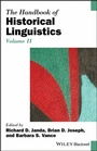 Cover: The Handbook of Historical Linguistics, Volume II - Wiley