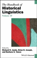 Cover: The Handbook of Historical Linguistics, Volume II - Wiley