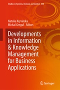 Cover: Developments in Information & Knowledge Management for Business Applications - Springer