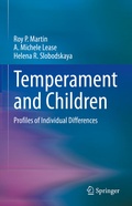 Cover: Temperament and Children - Springer