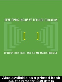 Enlarge image Cover: Developing Inclusive Teacher Education - Routledge