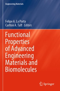 Enlarge image Cover: Functional Properties of Advanced Engineering Materials and Biomolecules - Springer