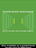 Cover: Developing Inclusive Teacher Education - Routledge