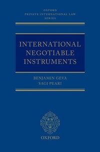 Enlarge image Cover: International Negotiable Instruments - Oxford University Press