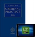 Bild: Blackstone's Criminal Practice 2021 (Book, All Supplements, and Digital Pack) - Oxford University Press