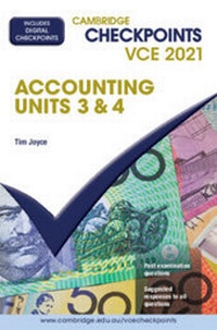 Abbildung von: Cambridge Checkpoints VCE Accounting Units 3&4 2021 - Cambridge University Press